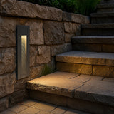 Aplique empotrable exterior moderno de metal con LED sensor de movimiento IP65 para escaleras