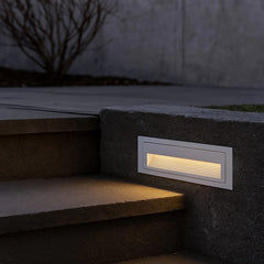 Aplique empotrable exterior moderno de metal con LED sensor de movimiento IP65 para escaleras