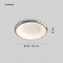 Lámpara de Techo LED Redonda Moderna para Dormitorio con Protección Ocular