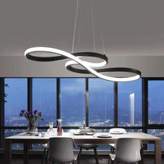 Lámpara Colgante LED Moderna Regulable en Forma de Nota Musical para Comedor