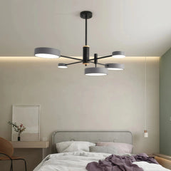 Lámpara colgante de diseño moderno molecular LED regulable para salón