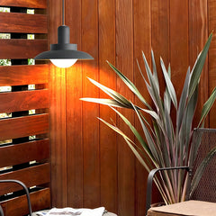 Lámpara colgante exterior moderna de aluminio con LED IP65 para terraza