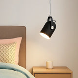 Lámpara colgante moderna orientable en color Morandi para mesita de noche