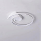 Lámpara de techo LED moderna de diseño espiral minimalista para dormitorio
