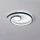 Lámpara de techo LED moderna de diseño espiral minimalista para dormitorio