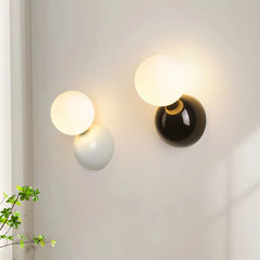 Aplique de pared esfera nórdico LED de acrílico para mesita de noche