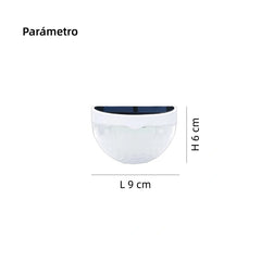Aplique Pared Exterior Solar LED Moderno para Jardín