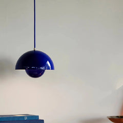 Lámpara colgante tipo campana moderna LED en tonos Morandi para comedor