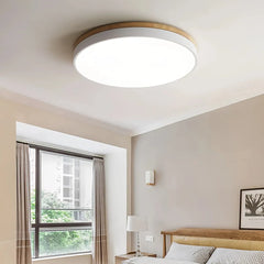 Plafón redondo de techo nórdico regulable de metal para dormitorio
