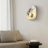 Aplique de Pared Moderno LED Concha Efecto Mármol para Salón
