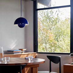 Lampara colgante tipo campana de metal diseño moderno regulable en altura para comedor