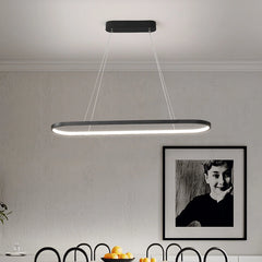 Lámpara Colgante LED Ovalada Moderna de Comedor