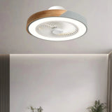 Ventilador de techo silencioso con luz LED nórdico Macaron Ø52 cm para dormitorio