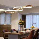 Lámpara colgante Infinito de diseño moderno con LED para comedor