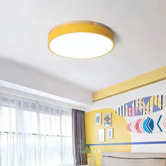 Plafón redondo de techo nórdico regulable de metal para dormitorio