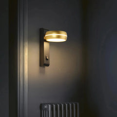 Aplique de pared de diseño moderno LED giratorio para mesita de noche