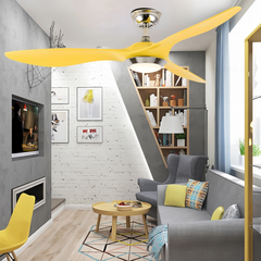 Ventilador de techo 3 aspas con luz LED silencioso 132 cm moderno para salón