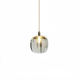 Lámpara colgante de cristal moderna LED con diseño de manzana para comedor