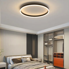 Plafón circular techo minimalista de metal regulable para dormitorio