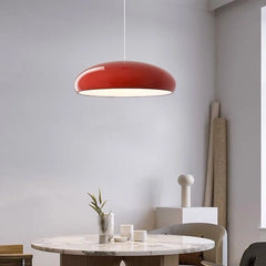 Lámpara colgante tipo campana moderna de metal regulable para comedor