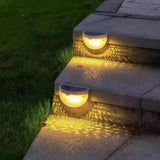 Aplique solar de pared exterior LED IP65 moderno semicircular