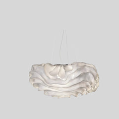 Lámpara de diseño colgante LED en metal con forma floral para salón