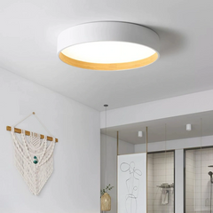 Lámpara de Techo LED Regulable de Estilo Moderno Redonda para Dormitorio