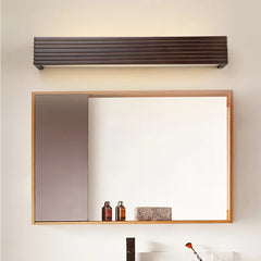 Aplique baño de madera LED rectangular para espejo moderno