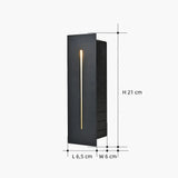 Aplique exterior empotrado LED IP65 rectangular moderno para zonas de paso