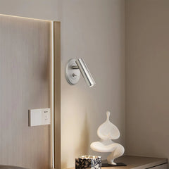 Aplique de lectura orientable redondo moderno de 6W para dormitorio