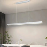 Lámpara lineal colgante minimalista LED regulable en altura para isla de cocina
