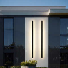 Aplique de Pared LED Exterior Impermeable Diseño Lineal para Porche