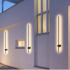Aplique Lineal Exterior LED IP65 Articulado Minimalista Negro