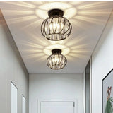 Lámpara de techo para pasillo de cristal moderna LED Ø20 cm
