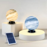 Sobremuro exterior moderno solar de vidrio diseño luna para jardín