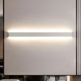 Aplique de pared alargado minimalista LED de aluminio para salón