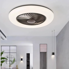 Ventilador de techo sin aspas silencioso con luz LED regulable Macaron Ø55 cm