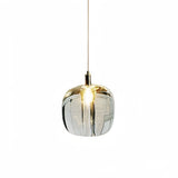 Lámpara colgante de cristal moderna LED con diseño de manzana para comedor