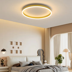 Plafón circular techo minimalista de metal regulable para dormitorio
