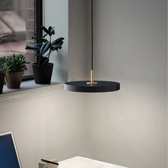 Lámpara colgante redonda moderna LED regulable para comedor