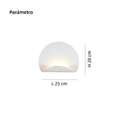 Aplique de Pared Blanco LED Moderno para Salón