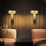 Aplique de pared de diseño moderno LED giratorio para mesita de noche
