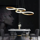 Lámpara colgante Infinito de diseño moderno con LED para comedor