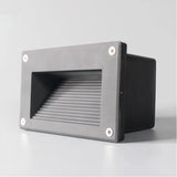 Aplique empotrado de pared LED moderno negro IP65 para paso exterior