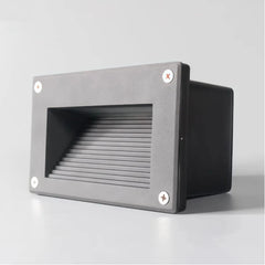 Aplique empotrado de pared LED moderno negro IP65 para paso exterior