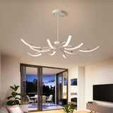Lámpara de araña moderna Sputnik LED orientable para salón