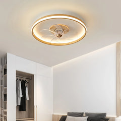 Ventilador de techo con luz de madera nórdico LED DC silencioso para dormitorio