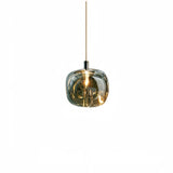 Lámpara colgante de cristal moderna LED con diseño de manzana para comedor
