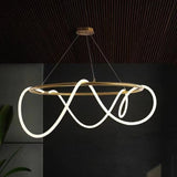 Lámpara colgante de diseño con LED y difusor flexible de silicona para comedor