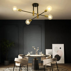 Lámpara de techo moderna articulada estilo Sputnik para salón